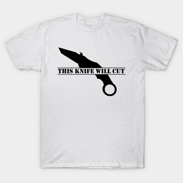This knife will cut T-Shirt by Spikeani